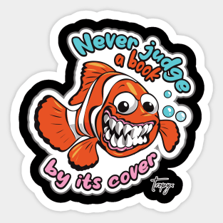 Funny Evil Clownfish Sticker